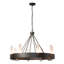 Banded 8 - Light Unique / Statement Wagon Wheel Chandelier-38841460-71638878