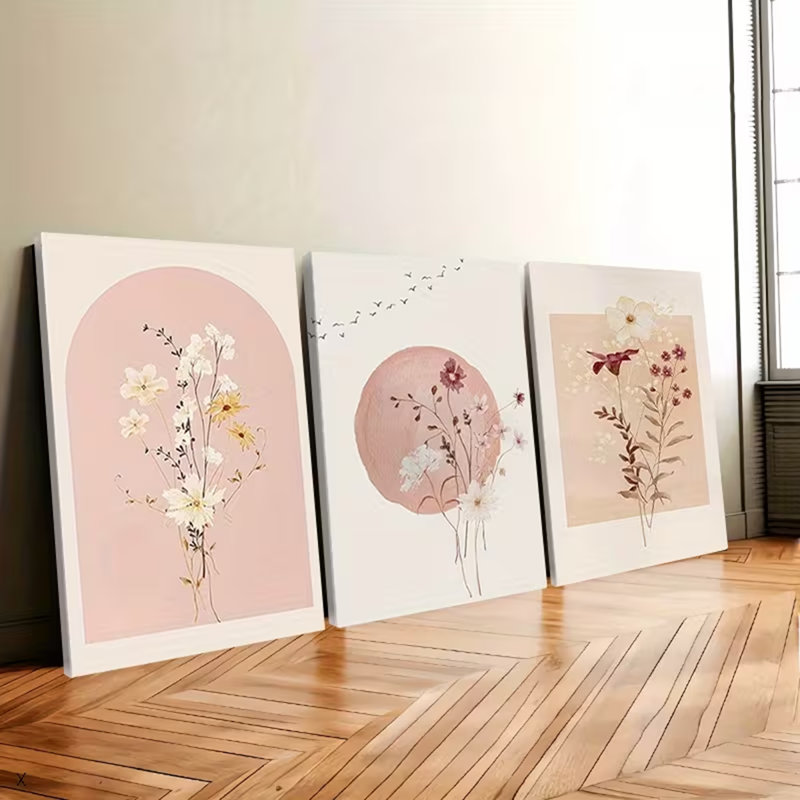 3 Piece Wrapped Canvas Print, 30 cm H x 60 cm W