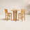 Chanson Teak Patio Bar Stool
