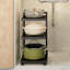 Carbon Steel Rectangle Countertop / Cabinet Pot Rack-1136511366