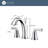 Z Collection Two-Handle 6" to 10" Widespread Lavatory Bathroom Faucet with Drain Assembly - Matte Black-69934646