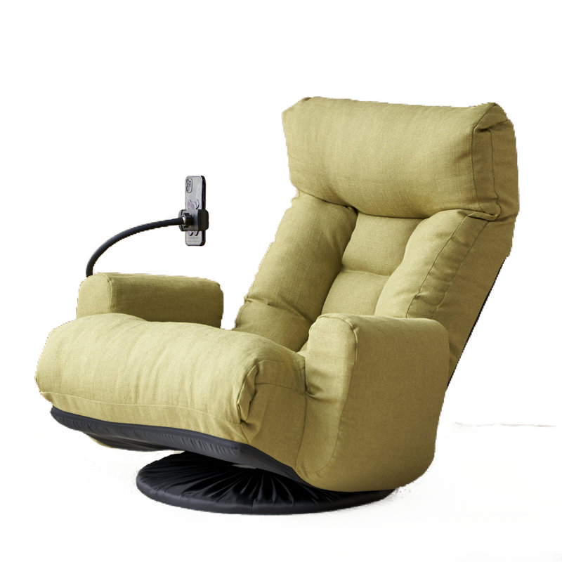 Adjustable Head And Waist, Game Chair, Lounge Chair, 360 Degree Rotatable Sofa Chair, Green