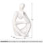 Sculpture moderne homme pensant (blanc cassé)-401618914