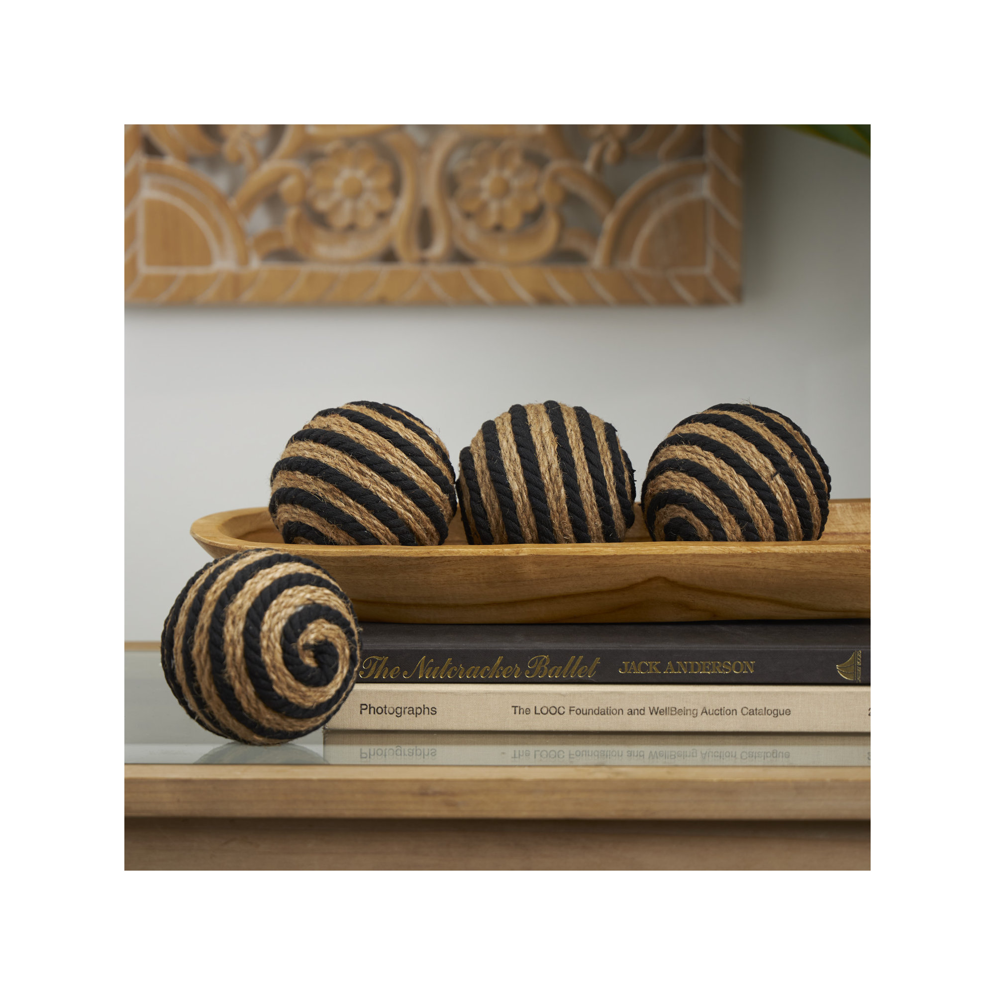Maraca Orbs & Vase Filler, Brown/Black