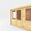Mercia 13ft x 10ft Home Office Elite Log Cabin With Side Shed (44mm)