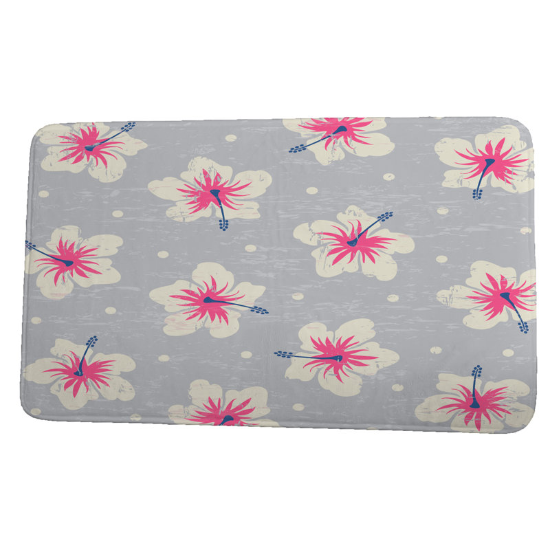 Tapis de bain Givens, l 24 po x L 17 po, Gris