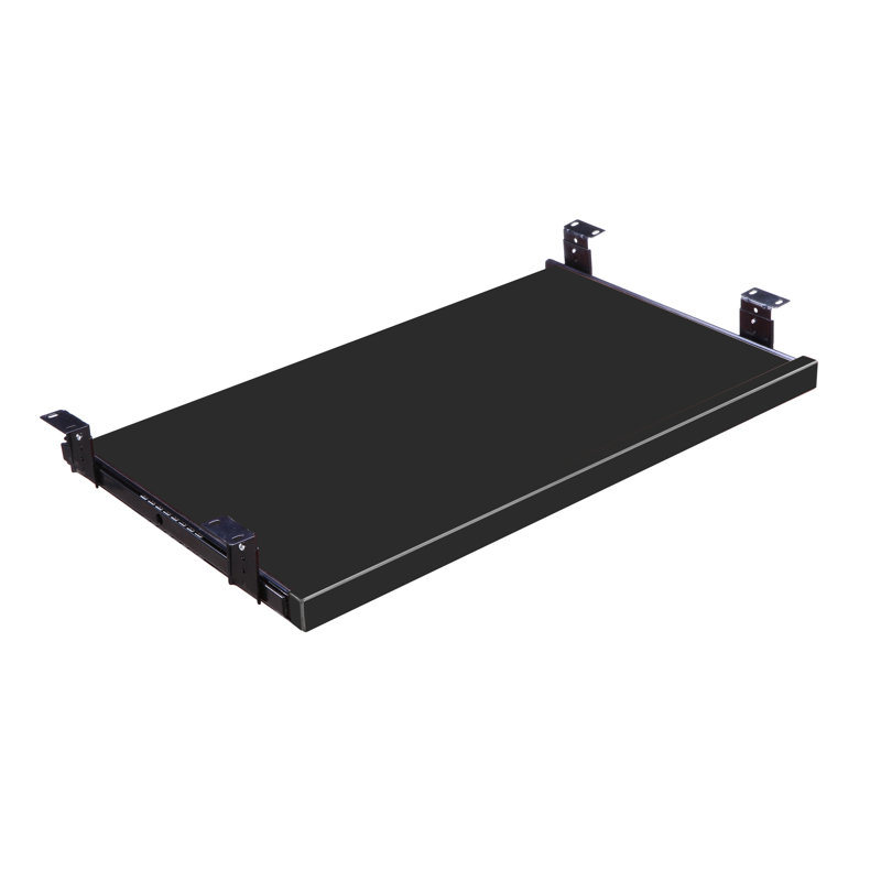 Palladino 1.25" H x 23.5" W Desk Keyboard Tray, Black