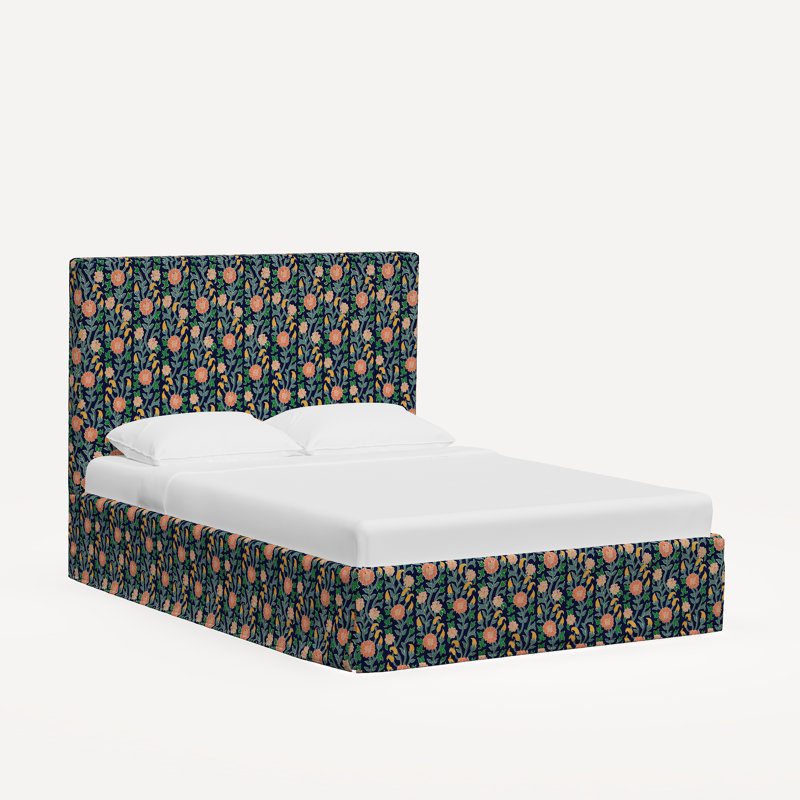 Shona Bed, Jr Laranya Multi Floral Linen, Full