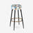 Blue Metropolis Matrix Pattern - Geometric Bar Stools Set Of 2