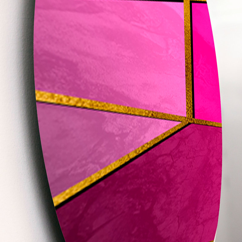 Ensemble de 3 décorations murales, Mauve / rose