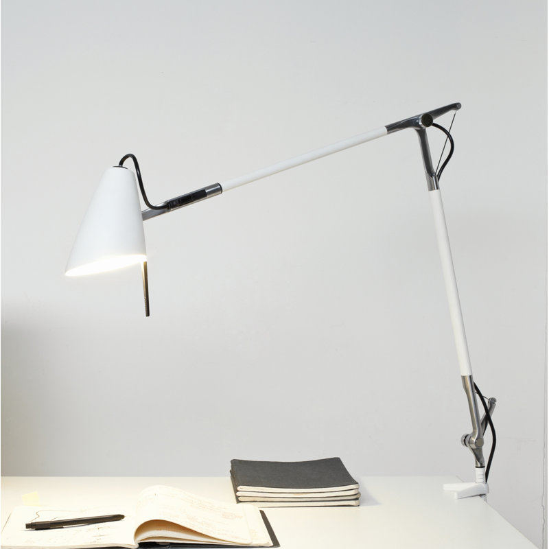 Lampe de bureau 24,8 po Gundelinda, Blanc