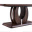 Table basse en noyer avec détail texturé brun foncé - Élément de salon exquis en couleur noyer essentiel