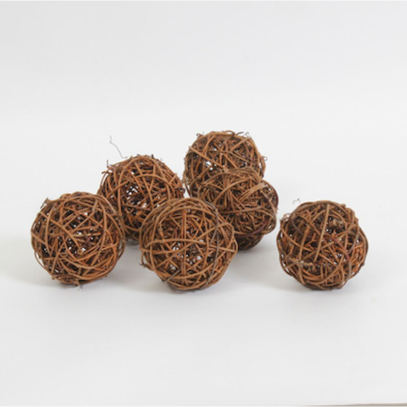 Sculpture boule en rotin Deandre