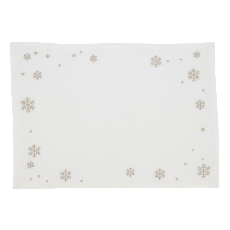 Sniega Collection Polyester No Pattern Rectangle Placemat
