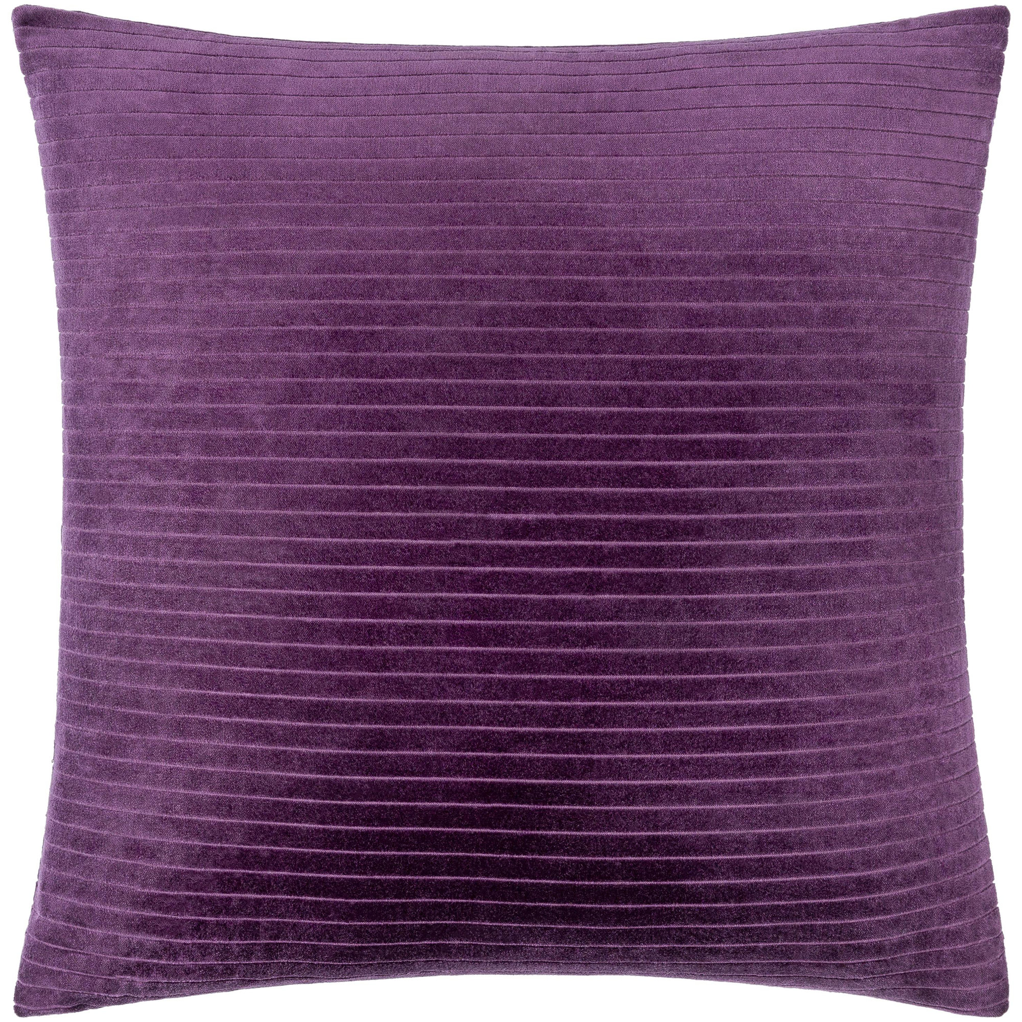 Cotton Throw Pillow, Plum, Polyester/Polyfill, 20" x 20"