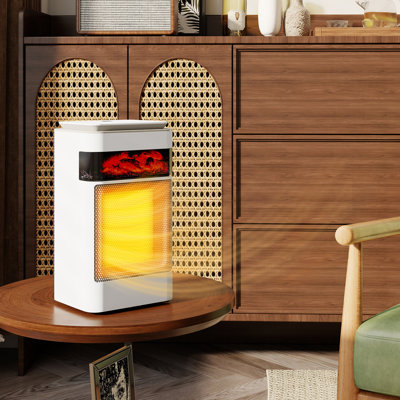 HOMCOM 5118 BTU Electric Compact Space Heater with Adjustable Thermostat
