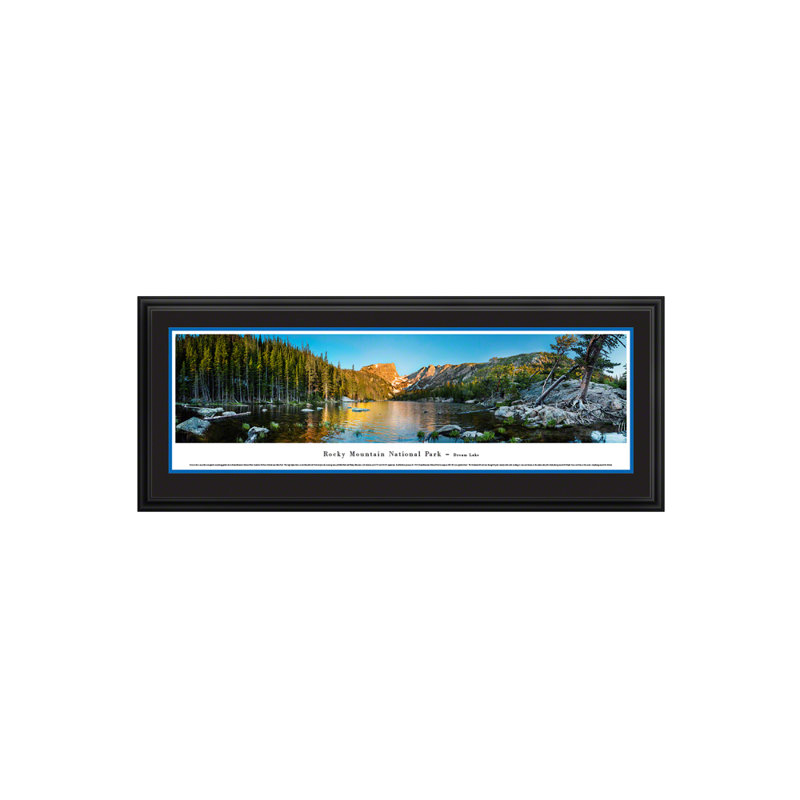 Reproduction panoramique du parc national des montagnes Rocheuses, Dream Lake, Unframed, H 13,5 po x l 40 po