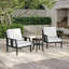 Ensemble de patio d'extérieur pour deux personnes en teck avec coussins et table d'appoint Louque-1134632407-1134632409