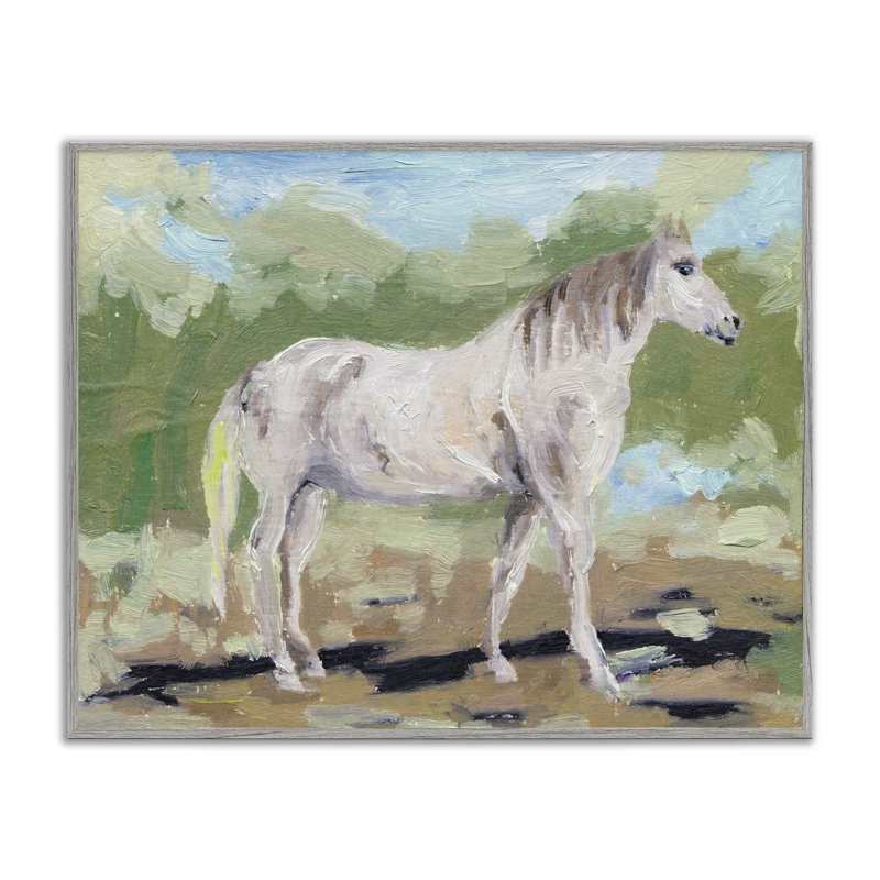 «Horse's Quiet Galop Giclee Art» par Melissa Wang, Estampe numérique Farmhouse, H 11 po x l 14 po