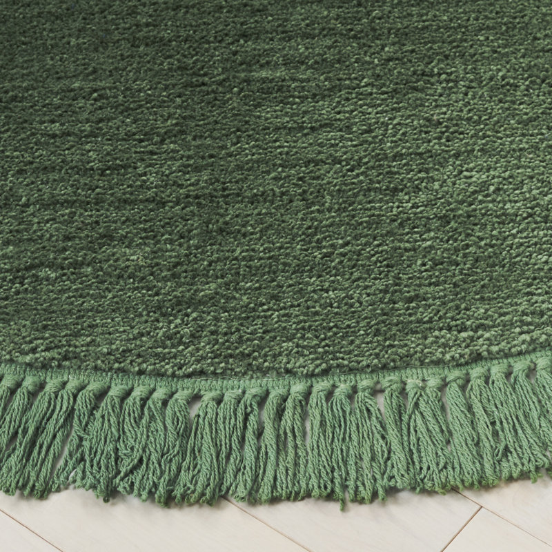 Vermont 575 Hand Tufted Performance Solid Color Rug, Round 4'