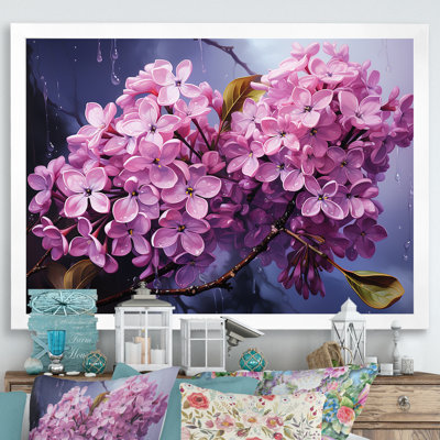 Lilas beauté dévoilé sur toile