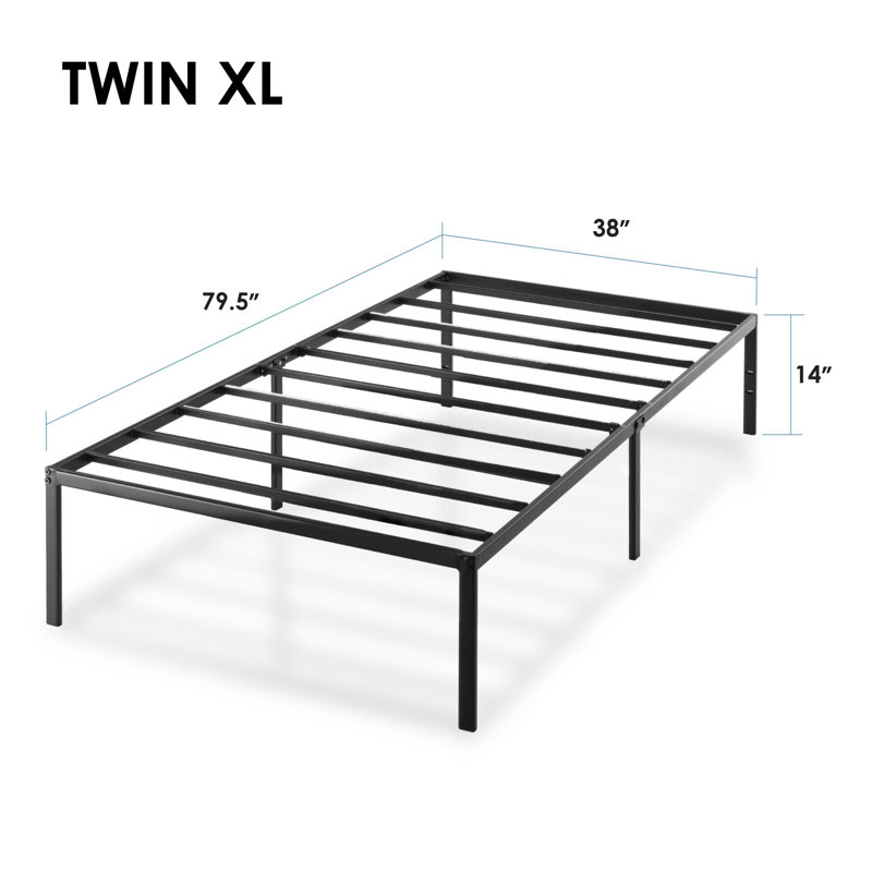 Messancy Bed, Black, Twin XL