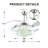 Kanishia 42'' Ceiling Fan with LED Lights