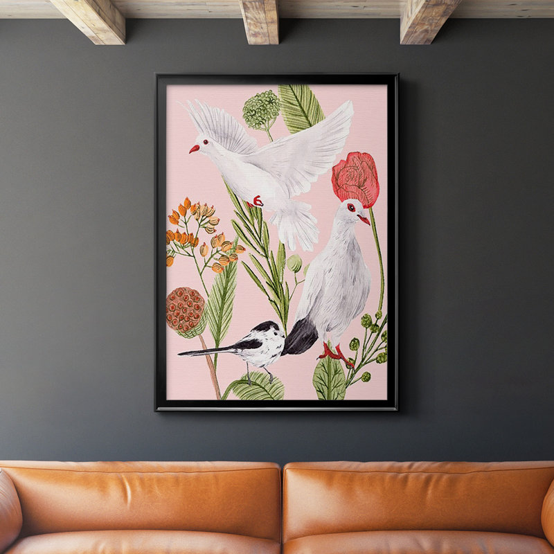 Oiseaux en mouvement I, Noir, H 30,5 po x l 22,5 po x P 1 po