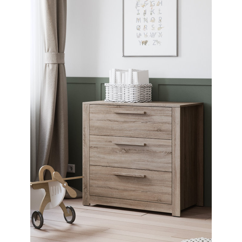 Ellesmere Changing Table Dresser, Truffle Oak