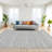 Coastal Chevron Flatweave Ivory/Grey Wool Area Rug By Tufty Home-81281142