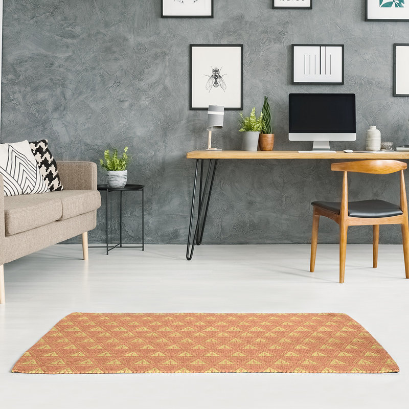 Chenille Geometric Indoor Rug, Rectangle 4' x 6'