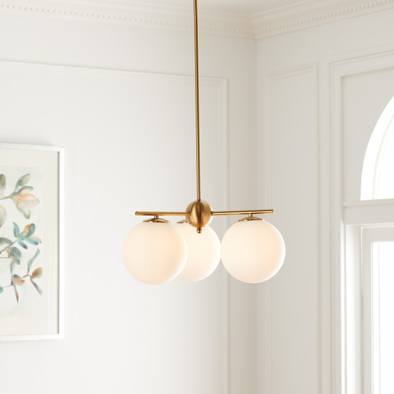 Lillian 3 - Light Dimmable Globe Chandelier