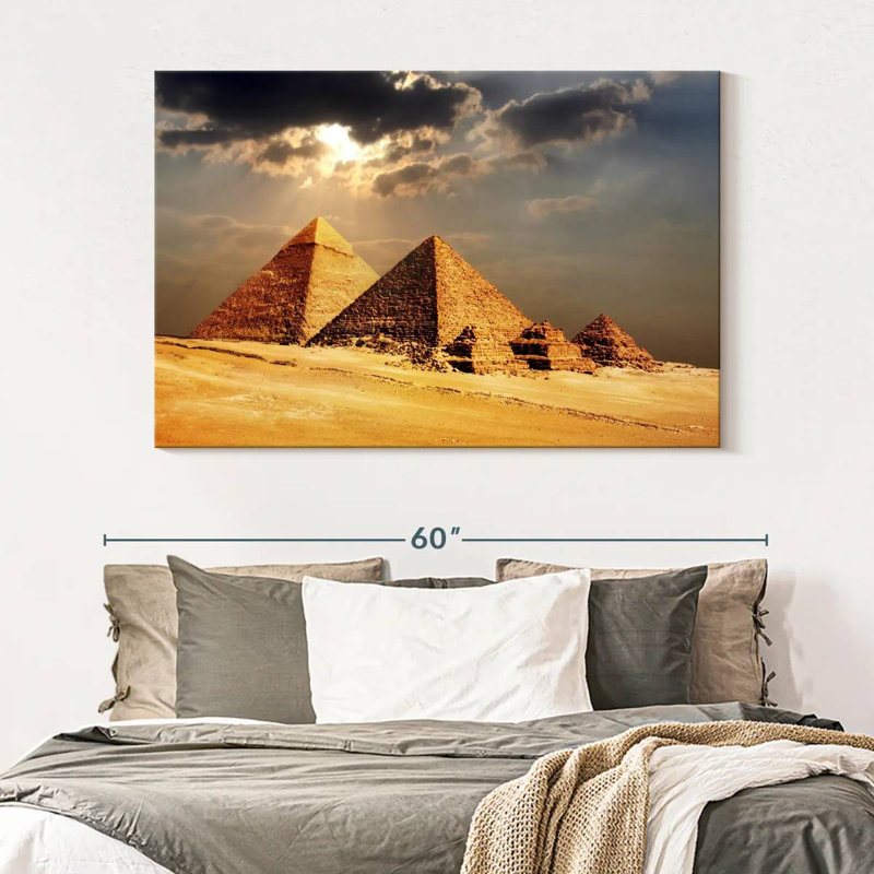 Adella Giza Pyramids, 34" H x 51" W