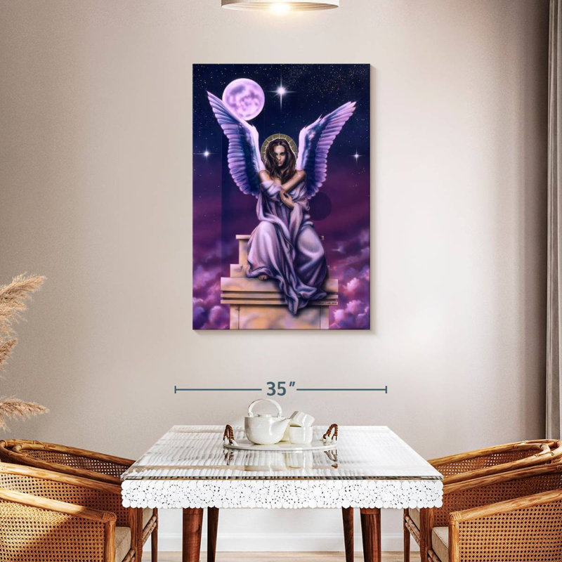 Pedestal Angel, 45" H x 30" W