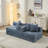 Comfy Convertible Folding Mattress Couch, Floor Sofa Bed, Chenille Floor Sofa-1100957856