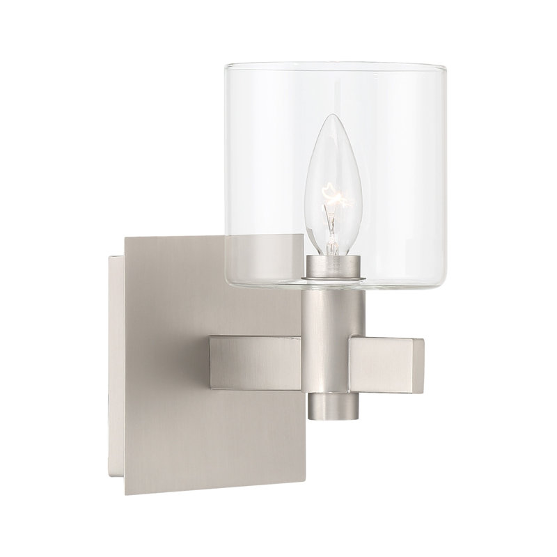 Applique murale 1 lumière , Nickel