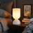 9" Modern Glass Table Lamp with E12 Base & In-Line On/Off Switch – Compact Accent Lighting for Bedroom or Living Room-1946501692