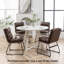 Chaises contemporaines rembourrées, ensemble de 2-2116027440