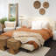 Lit plateforme tapissier Marlene, blanc cassé-72049363