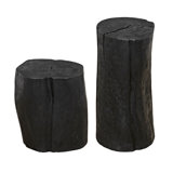 Budi Solid Wood End Table Set
