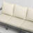 Outdoor 71"W HDPE Modular Modern Sofa With 5" Thick Cushions & Natural Wood Texture-152936173