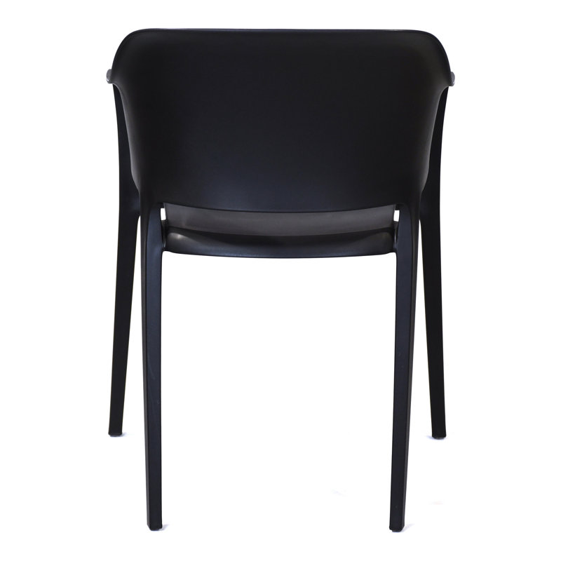 Outdoor Dining Armchair, Black
