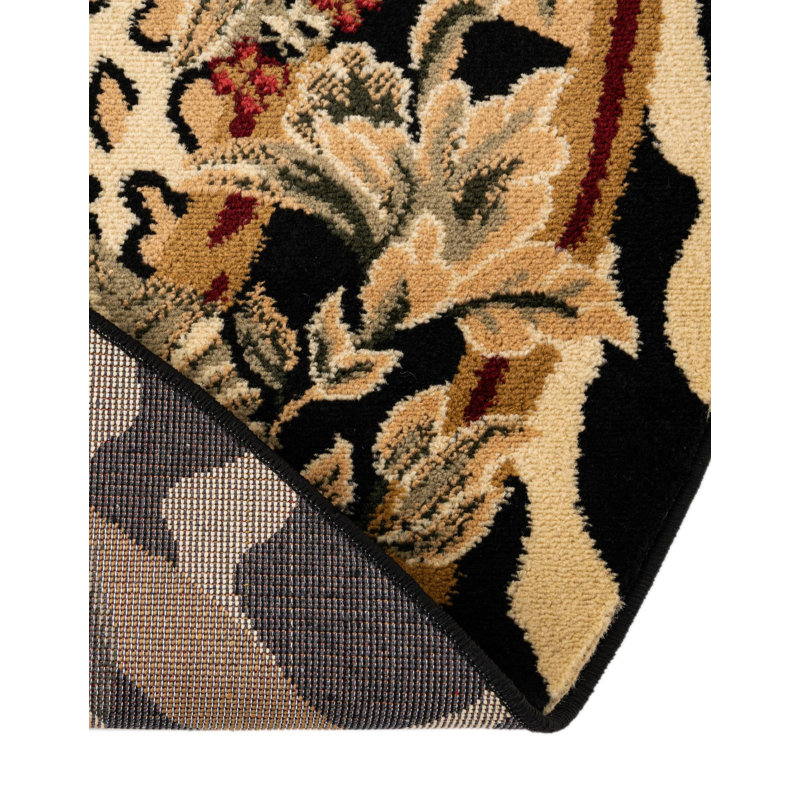 Testerman Power Loom Cream Rug, Oval 5'3" x 8'