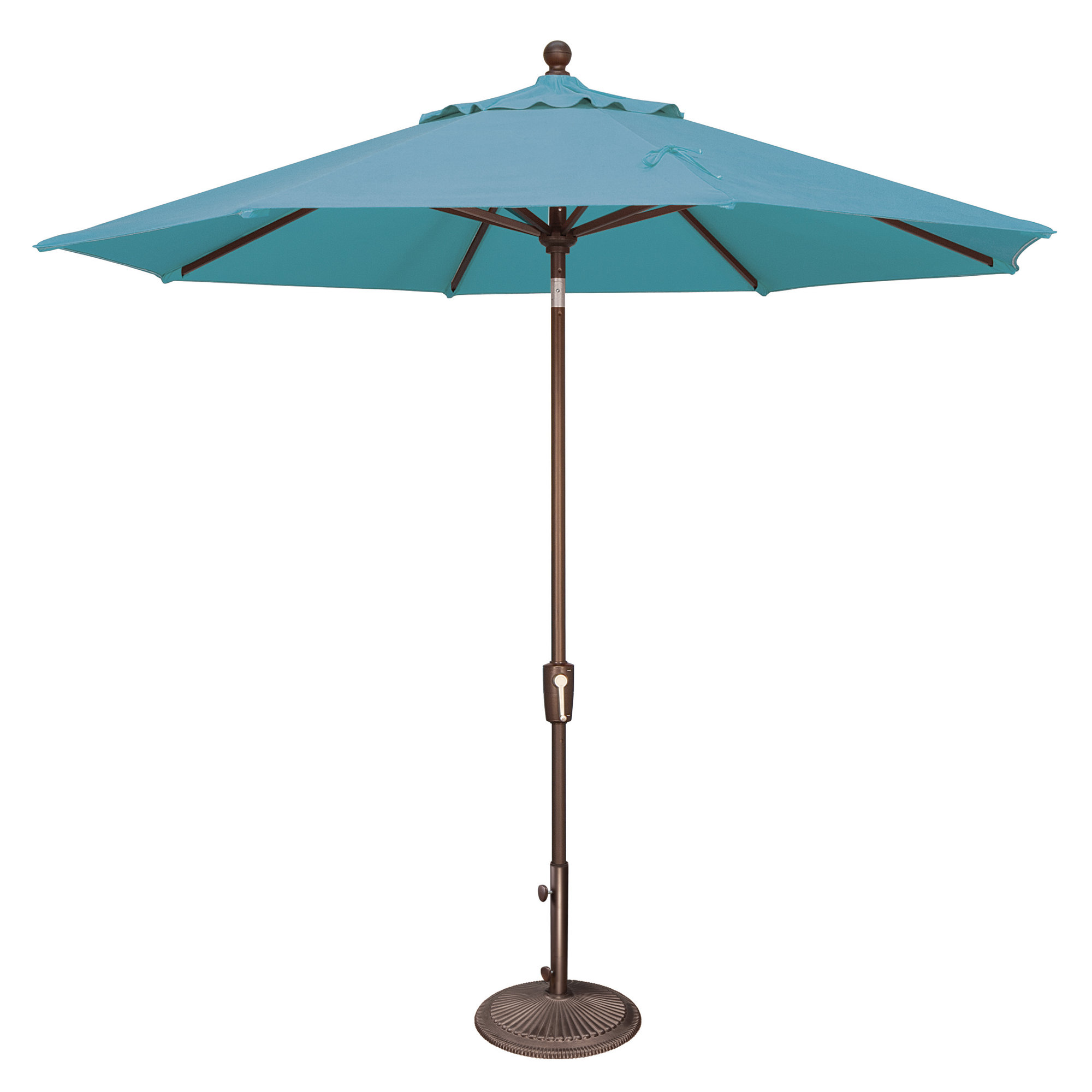 Canela 108'' Market Sunbrella® Umbrella, Bronze, Canvas Aruba Sunbrella® Canvas