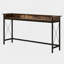 Table de canapé avec prise électrique, console