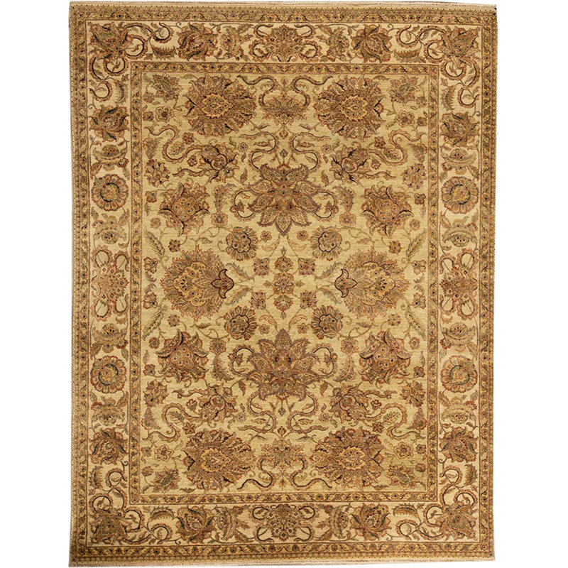 Wool Oriental Area Rug in Brown