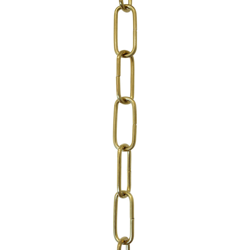 Chaîne décorative standard, Laiton poli, H 36 po x l 0,71 po x P 0,13 po