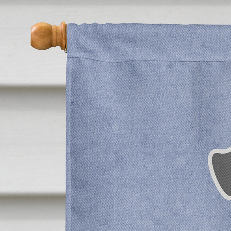 Polyester 2 côtés 40 x 28 po welcome drapeau maison, Schnauzer miniature poivre et sel
