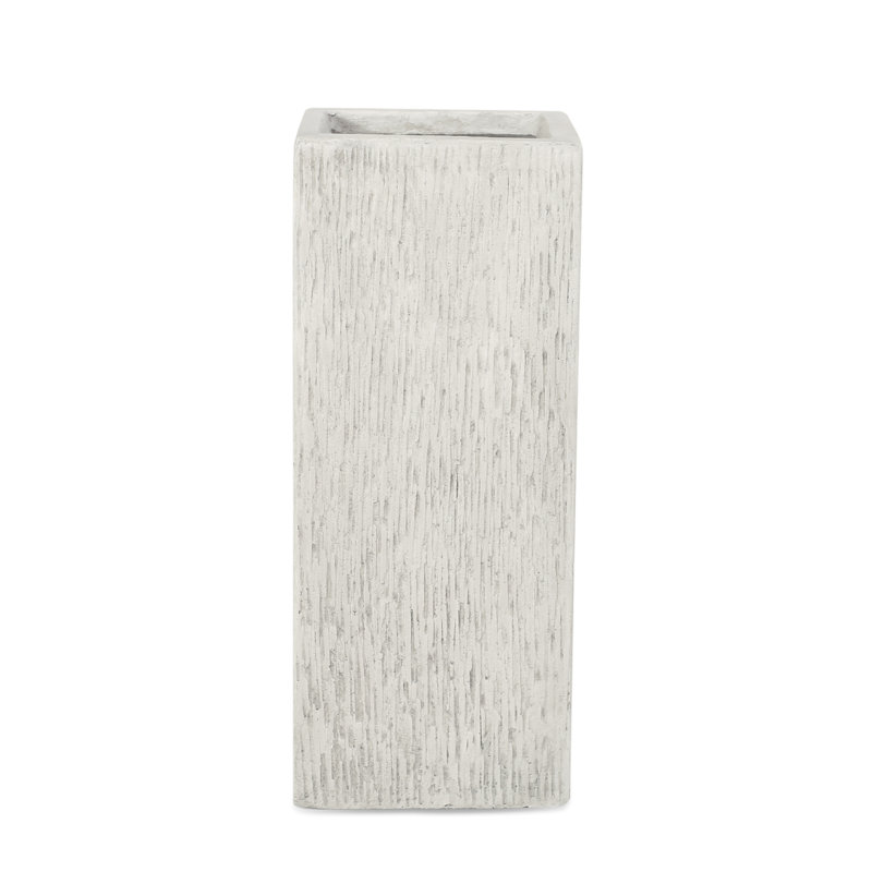 Magnesium Oxide Plant Holder - 8X8x20 In, 9.29 Lbs Antique White, Weather For Flowers, Herbs, Succulents, Vegetables No Assembly Required On Unboxing And Delivery 8"X8"X20" Garden Planter 9.29Lb &