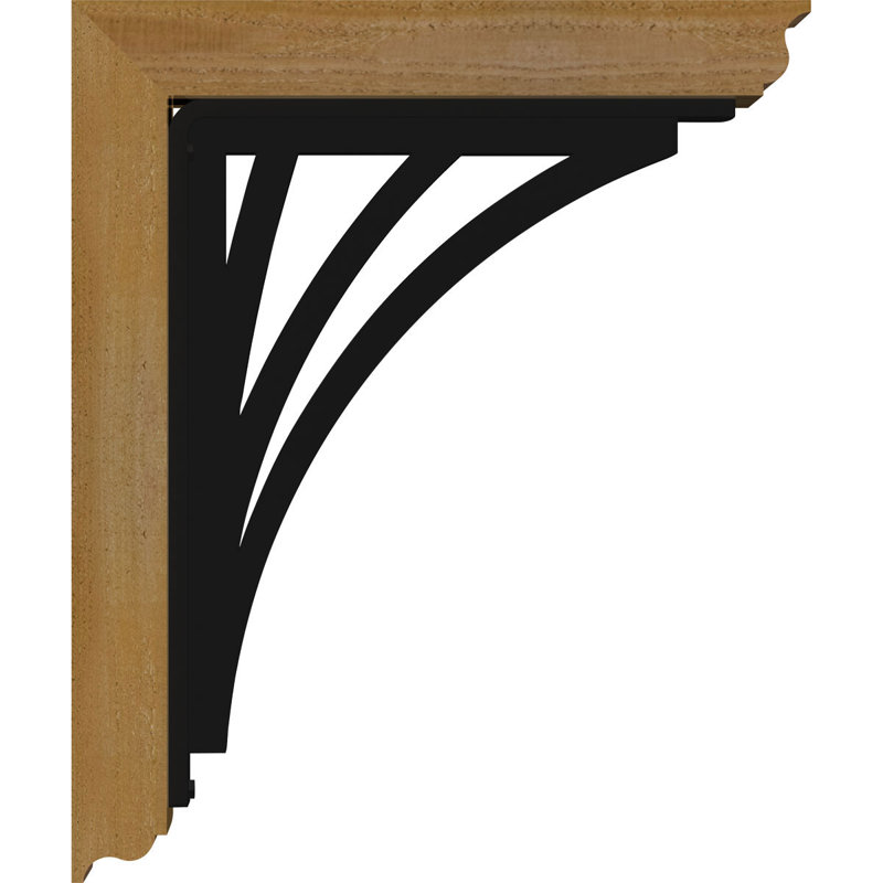 Support à fer à repasser traditionnel de 3 po Nevio, H 12 po x P 9 1/2 po, Cèdre rouge de l'Ouest l 3 1/2 po x T 2 po (lisse